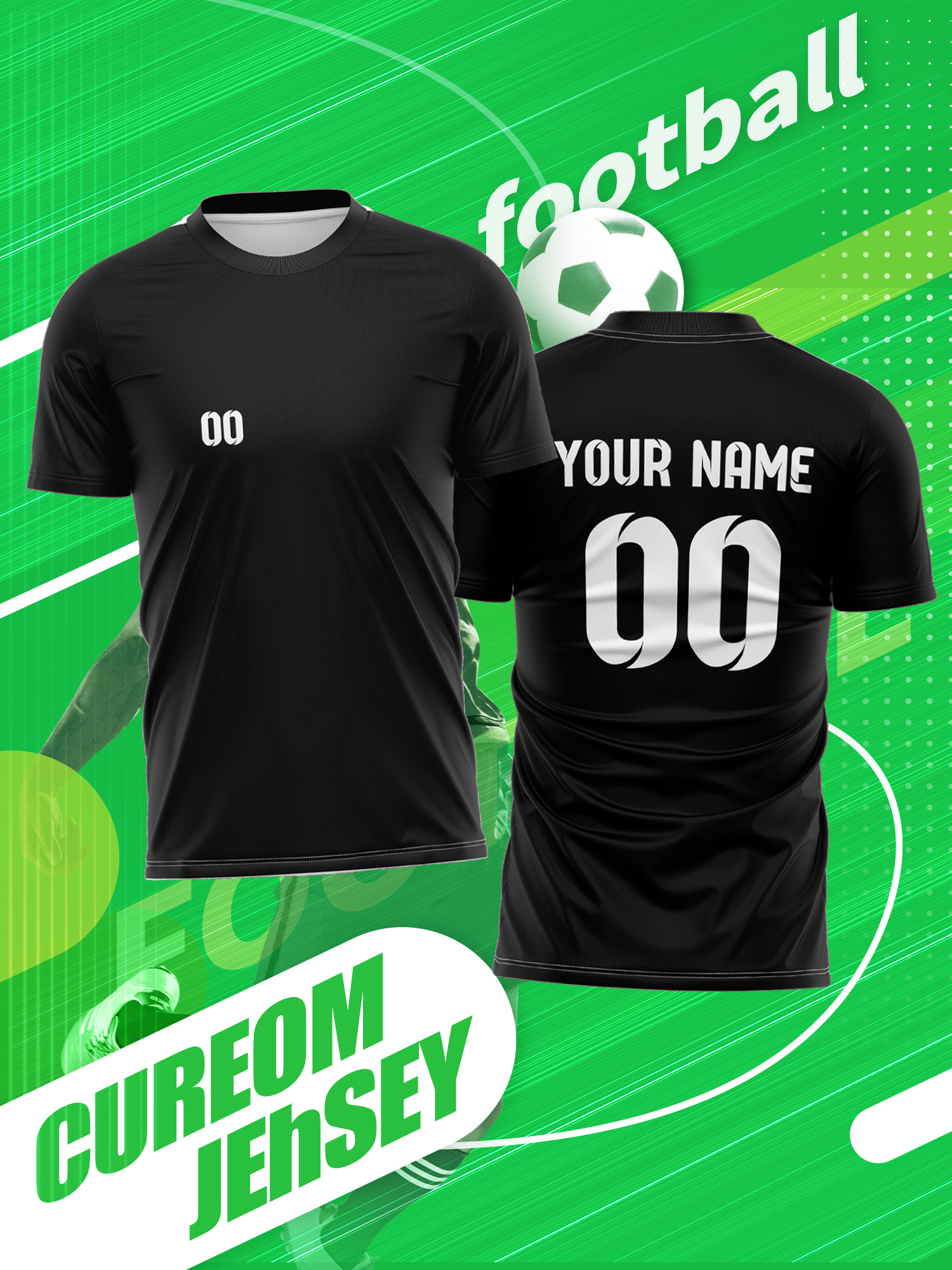 Running Gear Names - Custom Photo Name Number Soccer Jersey
