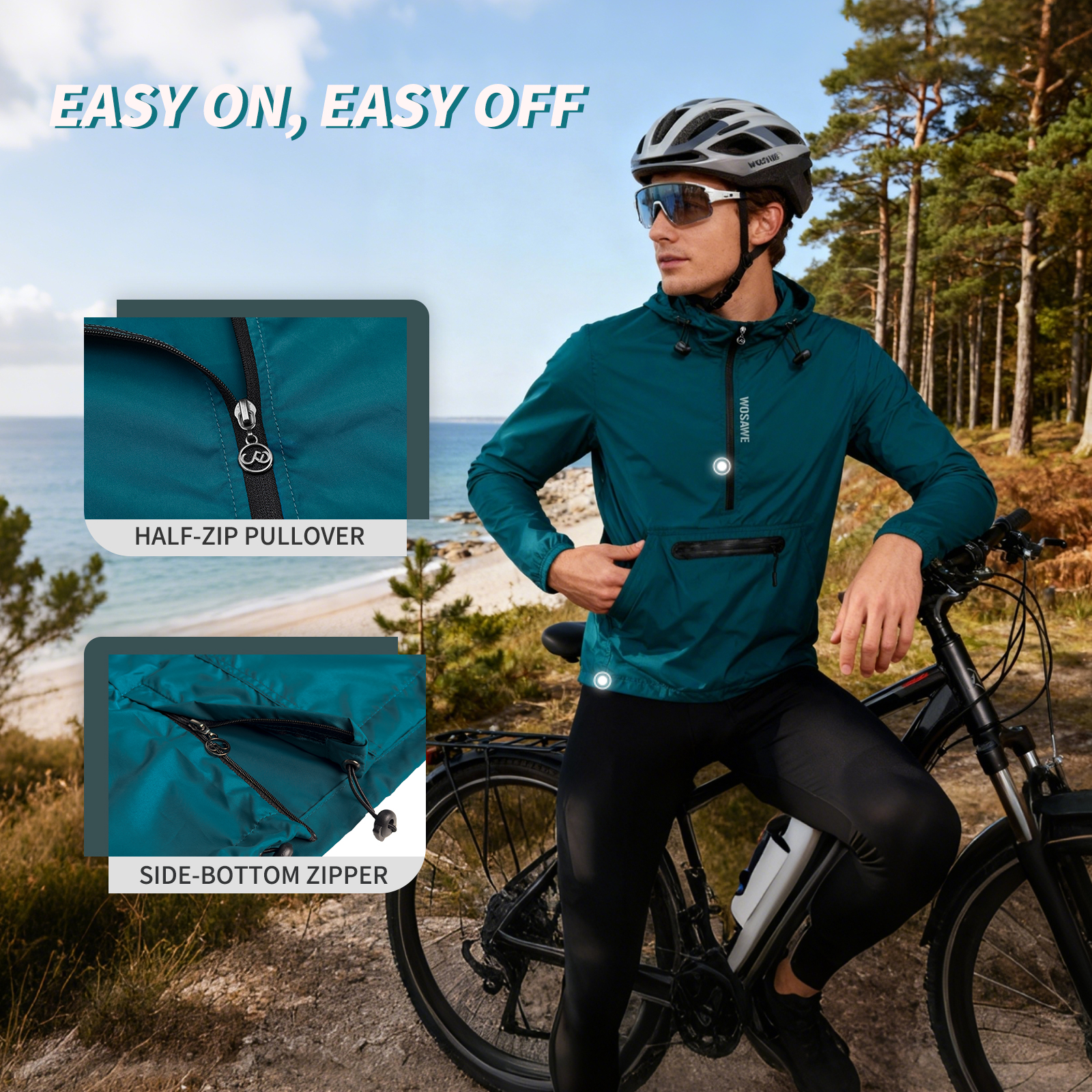 WOSAWE Winproof Running Jacket - Running Gear Hat review and price