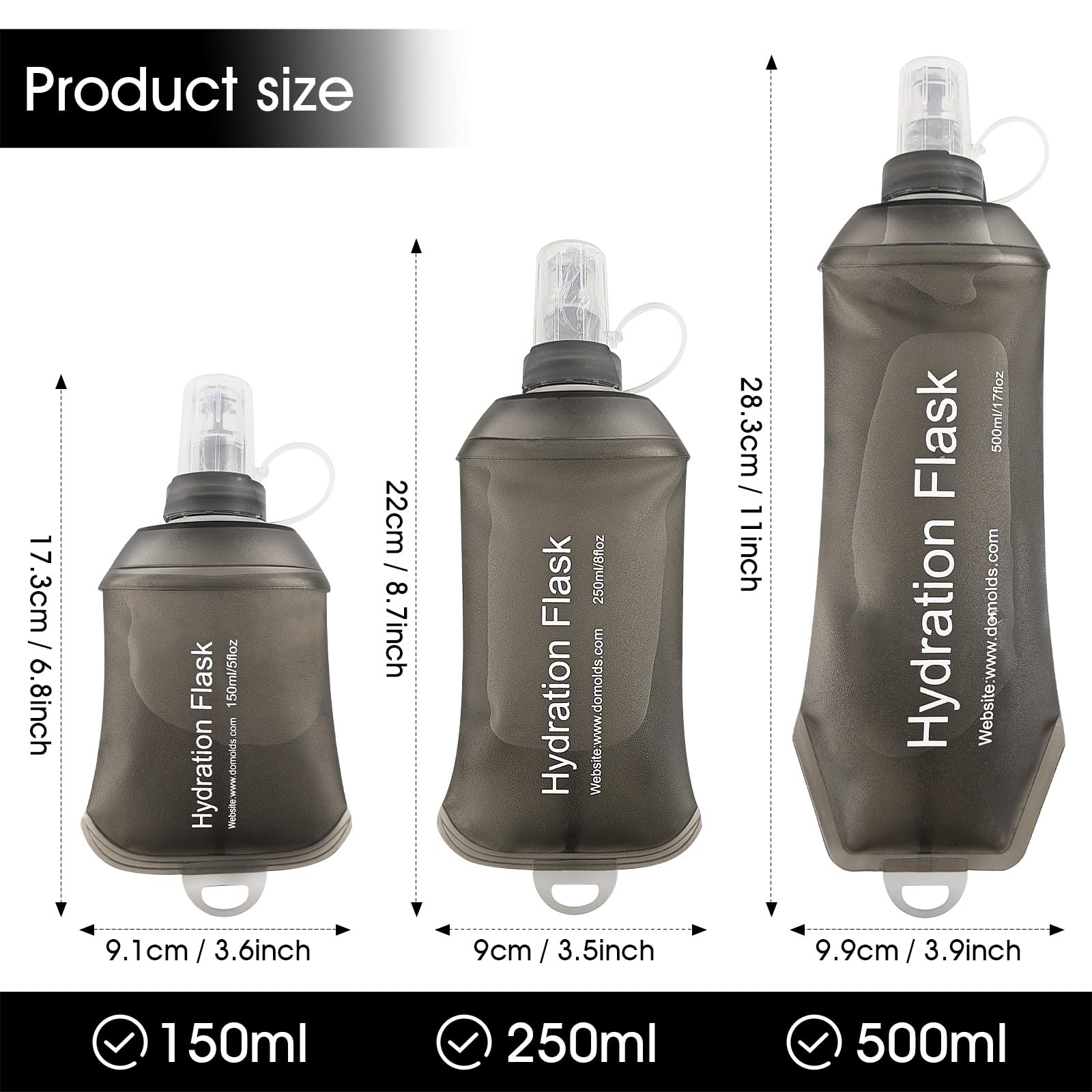 Soft Flask, TPU Collapsible So - Running Gear Water review and price