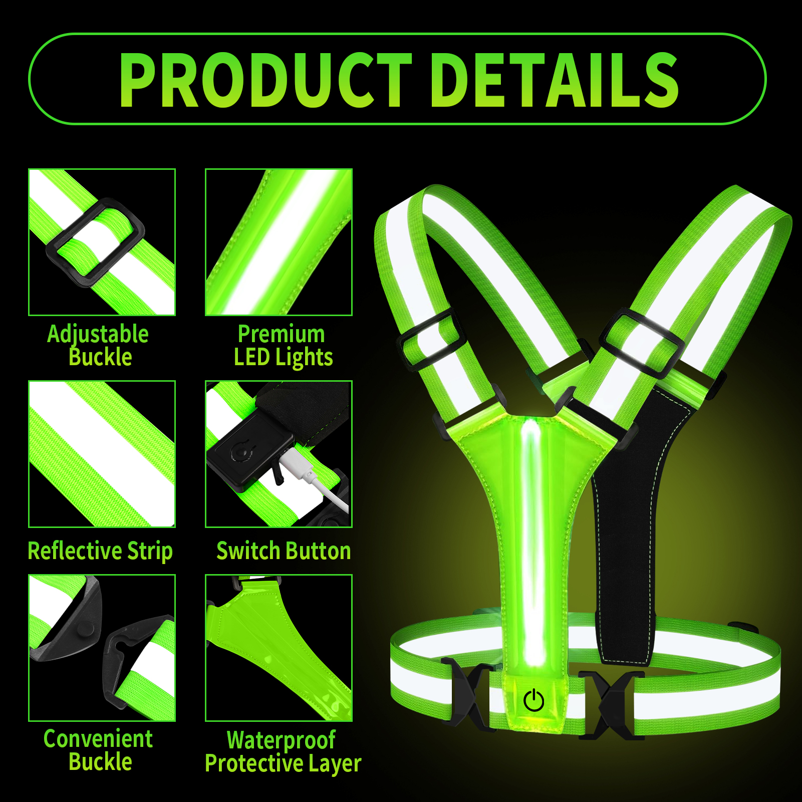 Outdoor Night Walking Safety V - Running Gear Essential review and price