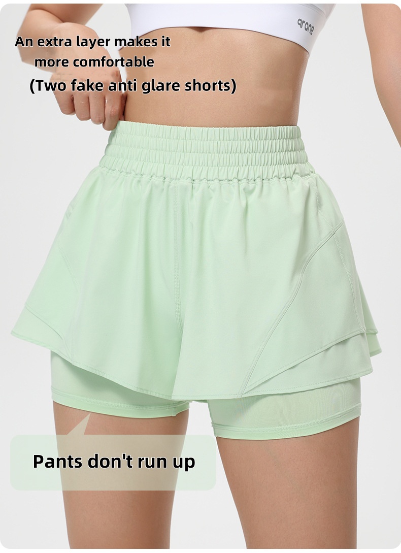 Thin breathable shorts with hi - Running Gear Women review and price