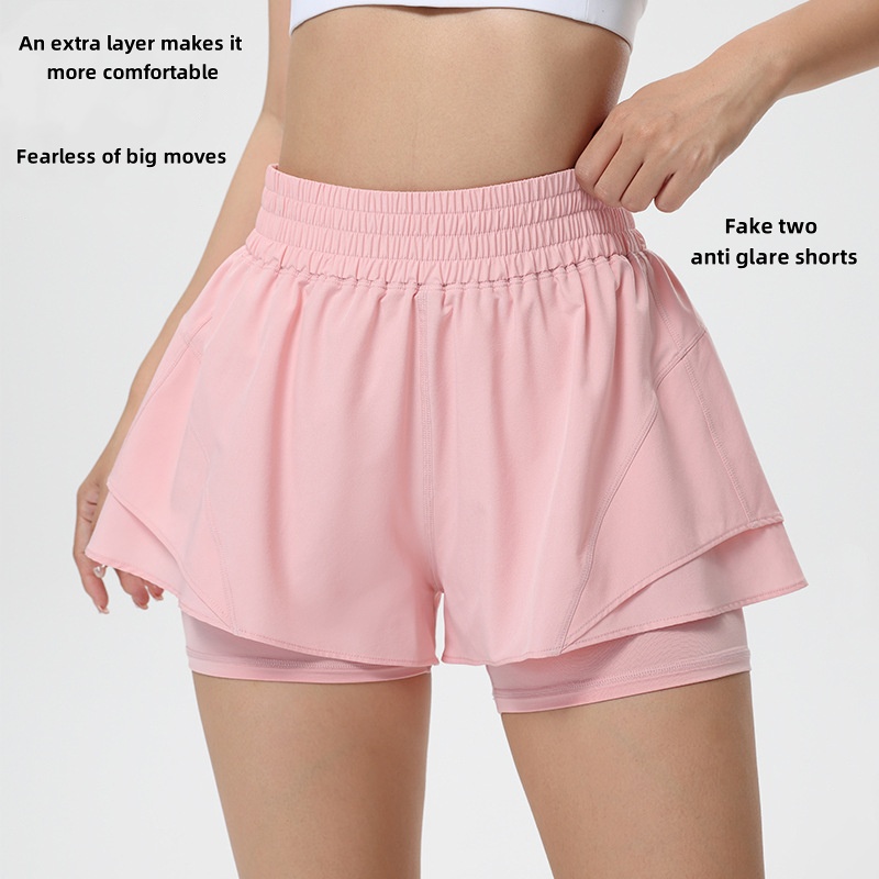 Thin breathable shorts with hi - Running Gear Women review and price