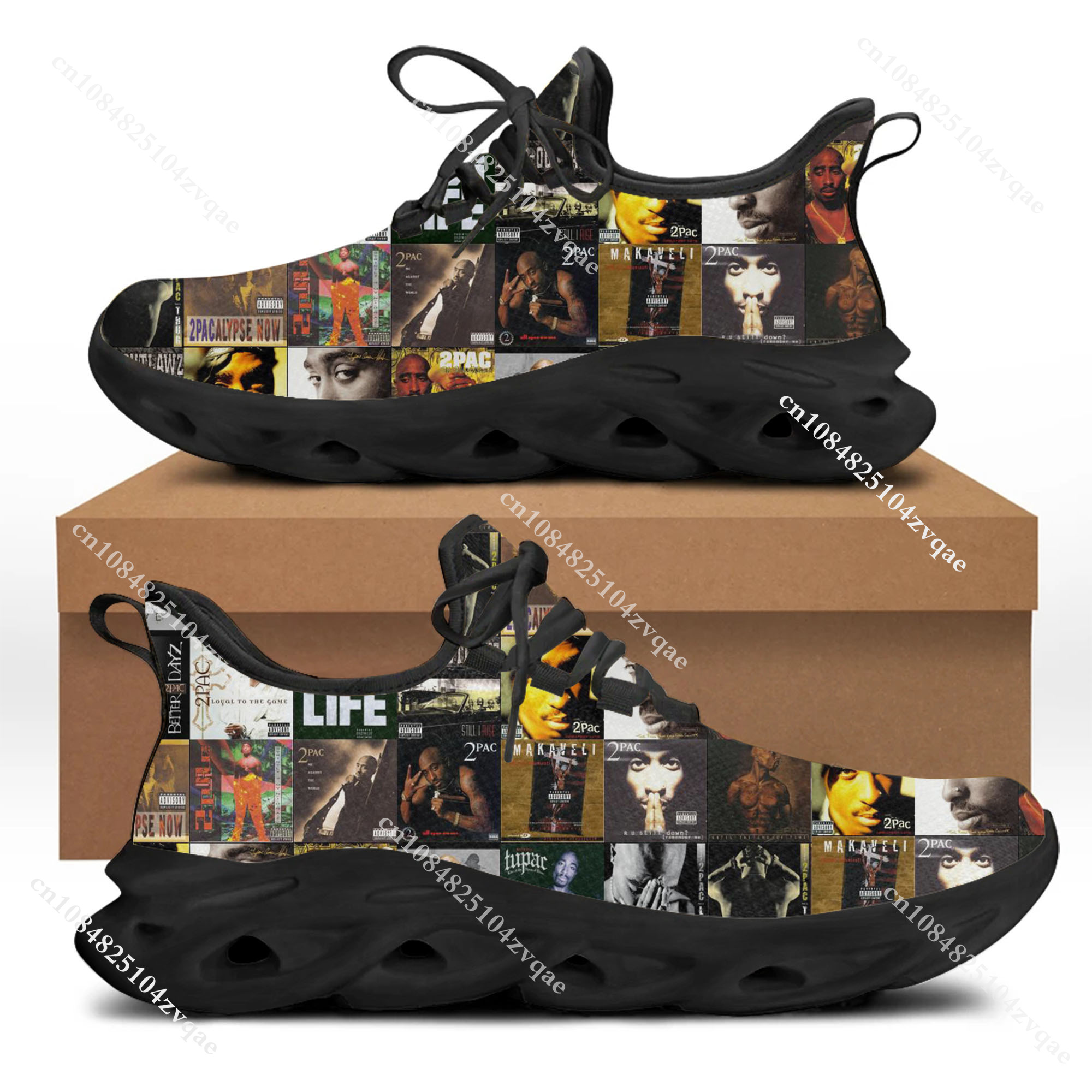 Tupac Rapper 2Pac Flats Sneake - Running Gear Women review and price