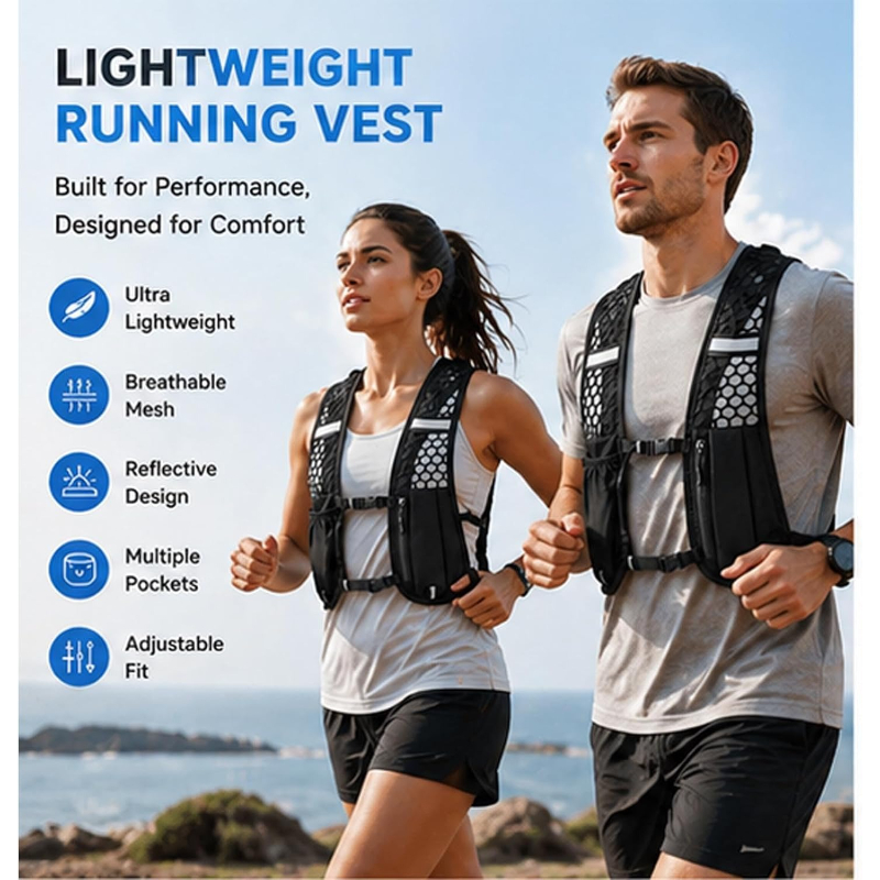 WOOJACK Hydration Running Vest - Running Gear Water review and price