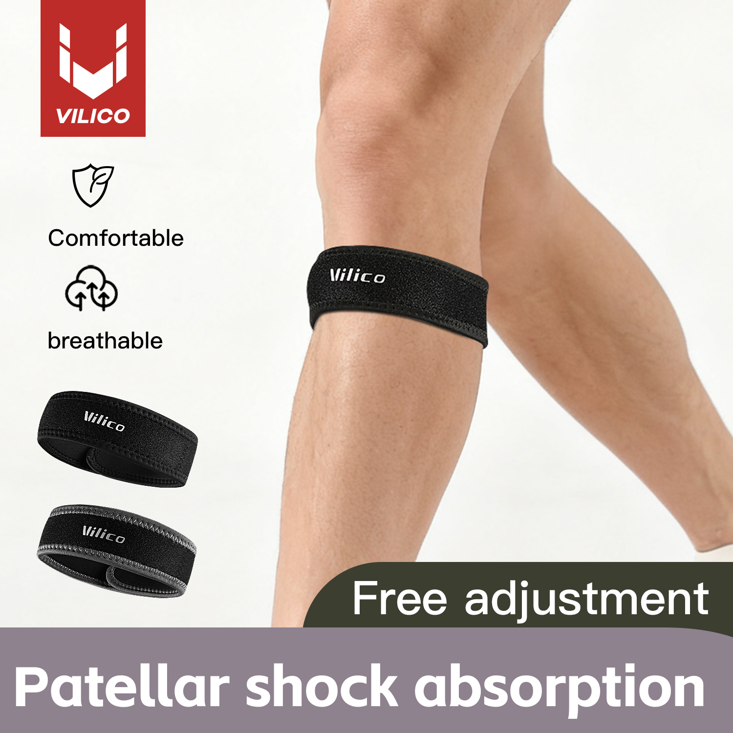 1PC Patella Kneecap Band Silic - Running Gear Essential review and price