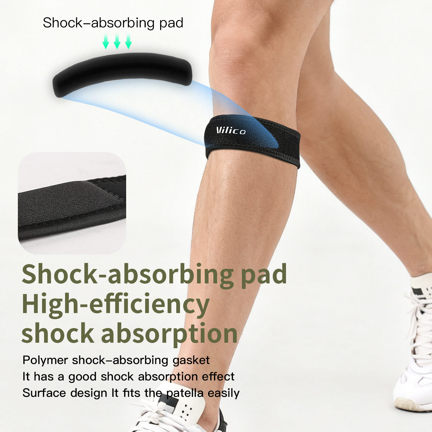 1PC Patella Kneecap Band Silic - Running Gear Essential review and price